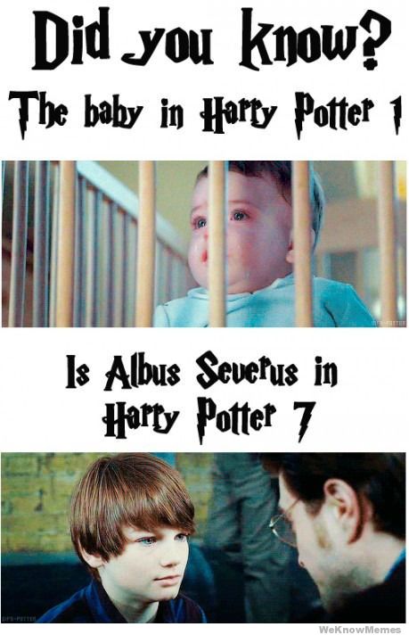 No, the baby in PS Movie is NOT Albus Severus in DH