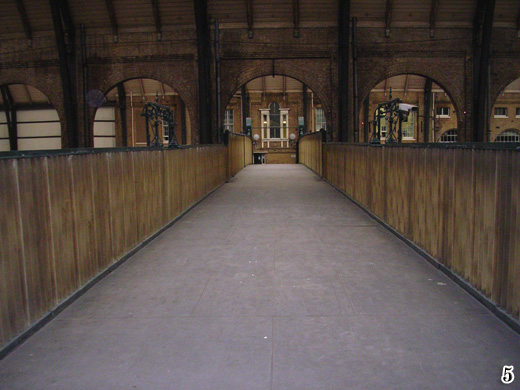 King's Cross footbridge - inside