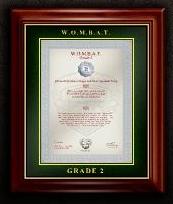 WOMBAT 2 E certificate