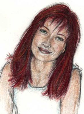 Lily Potter, a drawing by Lisa M. Rourke.