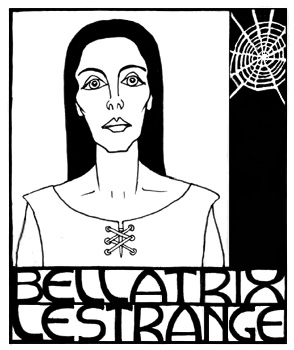 Bellatrix Lestrange, copyright Red Scharlach.