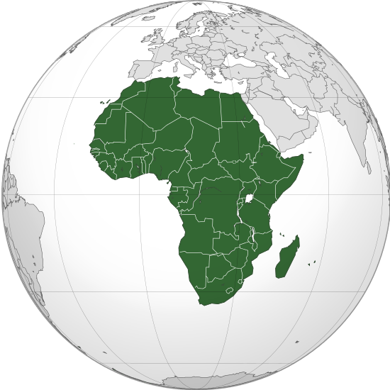 Africa (orthographic projection)