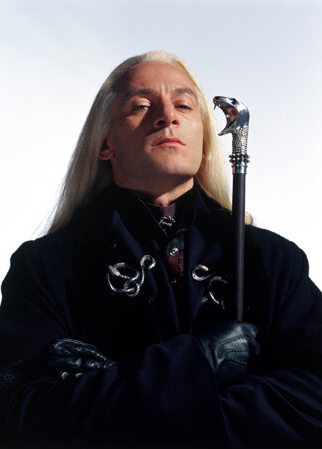 Lucius Malfoy, as played by Jason Isaacs in the CS film