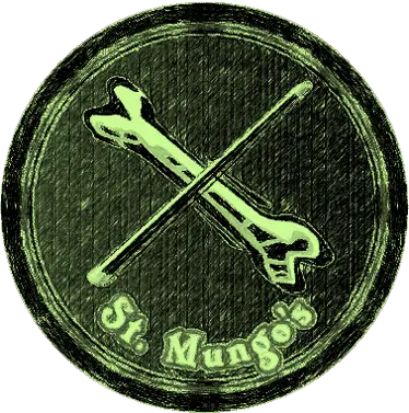 mungos logo lime green patch