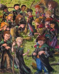 Gryffindors and Slytherins have their first flying lesson Gryffindors and Slytherins have their first flying lesson