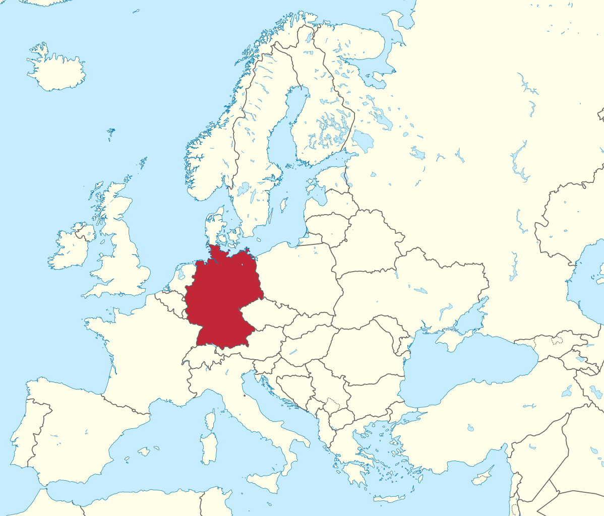 Germany in Europe – Map