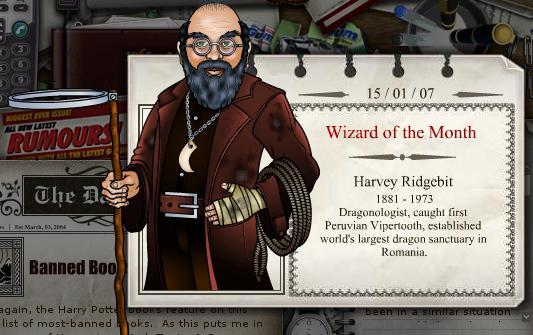 Harvey Ridgebit, famous Dragonologist