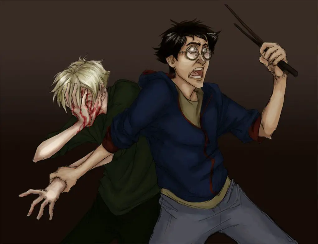 (DH23) Draco Malfoy, Harry.