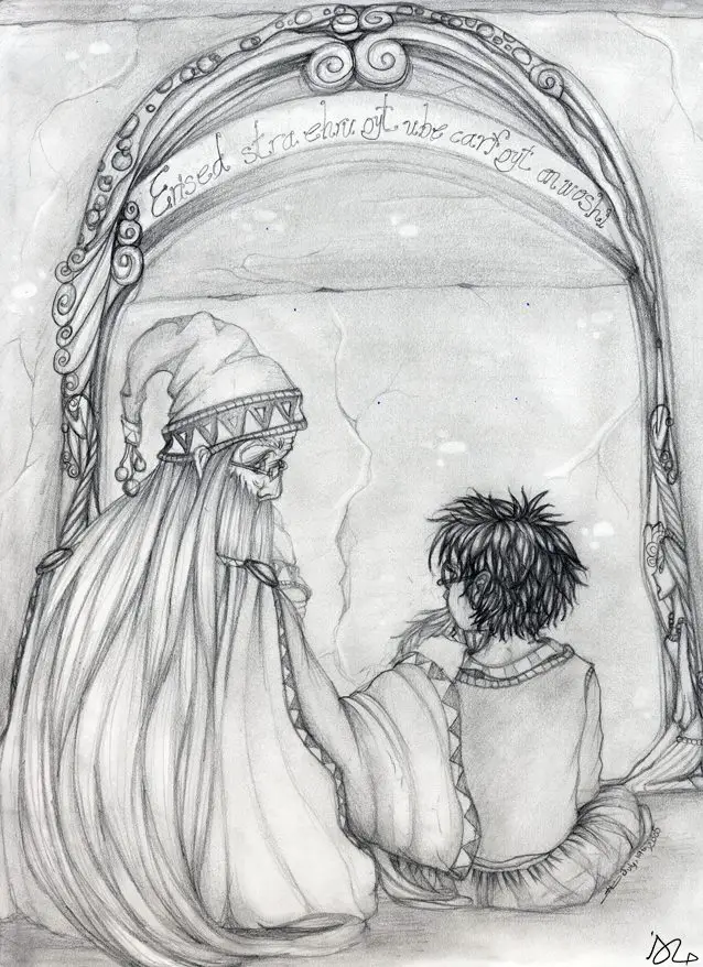 Mirror of Erised, Albus Dumbledore, Harry (PS12)