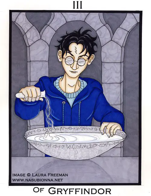 Harry Potter Tarot: 3 of Wands