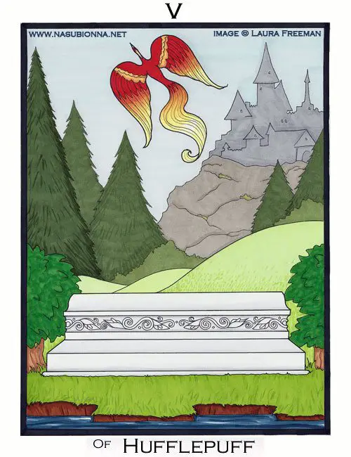Harry Potter Tarot: 5 of Cups Harry Potter Tarot: 5 of Cups