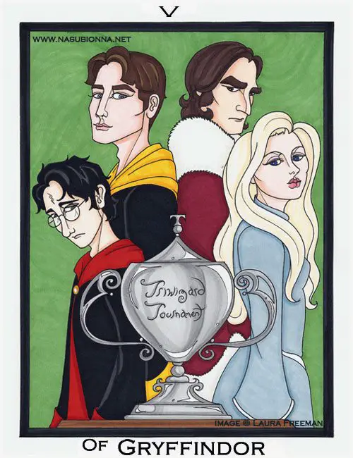 Harry Potter Tarot: 5 of Wands