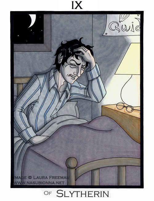 Harry Potter Tarot: 9 of Swords