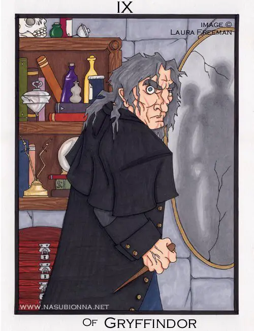 Harry Potter Tarot: 9 of Wands