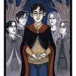 Harry with parents, Sirius and Remus.