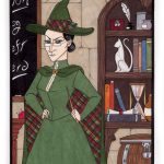 Professor McGonagall as King of Wands.