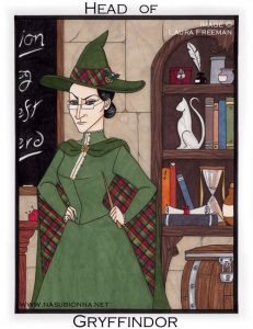 Professor McGonagall as King of Wands.