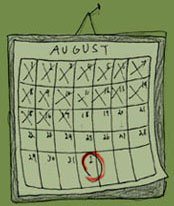 Summer calendar Summer calendar