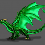 Common Welsh Green dragon.