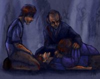 Fred Weasley is killed during the Battle of Hogwarts Fred Weasley is killed during the Battle of Hogwarts