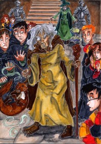 First day of classes for Harry’s fourth year, Draco turned into a ferret First day of classes for Harry’s fourth year, Draco turned into a ferret