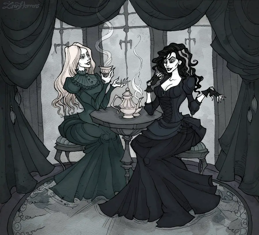 Bellatrix and Narcissa Tea Party