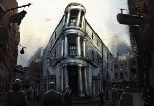 Gringotts Bank in Diagon Alley.