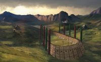 Hogwarts Quidditch pitch and stadium Hogwarts Quidditch pitch and stadium