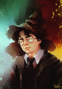 Harry Potter is Sorted into Gryffindor Harry Potter is Sorted into Gryffindor