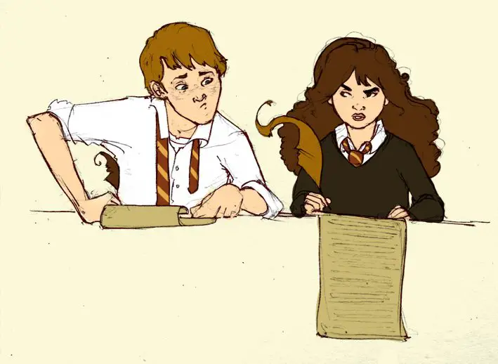 Hogwarts: A Podcast on X: Join us tomorrow for Dan and Anna's discussion  on The Rogue Bludger, where @MagicalLockhart assigns #homework! And since  we (like #hermione) ALWAYS do our homework, here's Elizabeth's