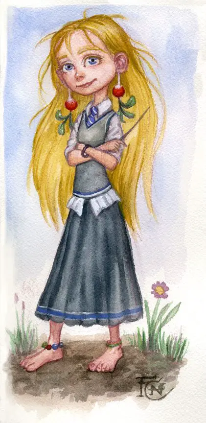 Luna Watercolor Sketch