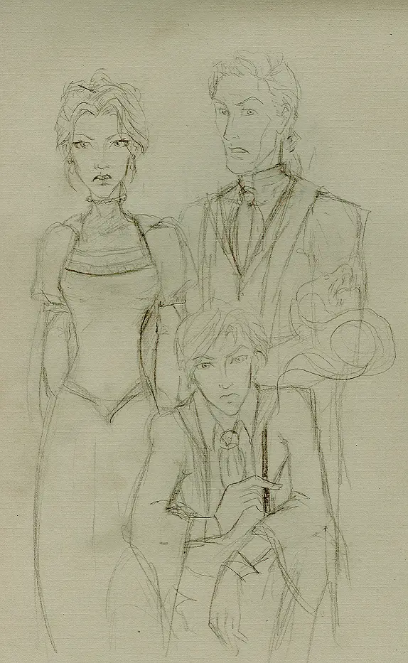 Malfoy family portrait Malfoy family portrait