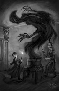 Lupin begins teaching Harry to cast the Patronus Charm