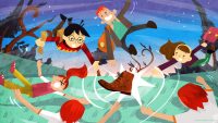 Harry, Hermione, the Weasleys, and the Diggorys travel by Portkey to the Quidditch world Cup
