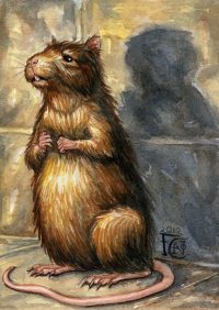 In disguise as a rat, Peter Pettigrew becomes a pet of Percy Weasley