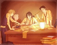 The Marauder’s Map is written