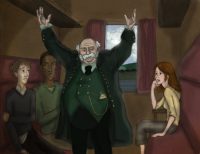 Slug Club meeting on Hogwarts Express Slug Club meeting on Hogwarts Express