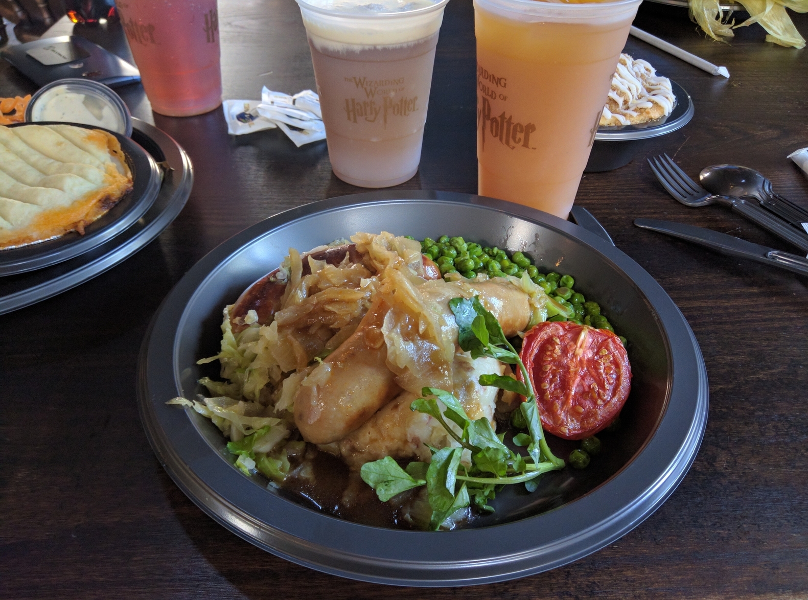 Bangers and Mash from the Three Broomsticks