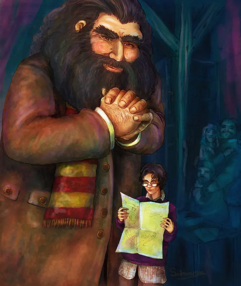 Hagrid brings Harry the Hogwarts letter.