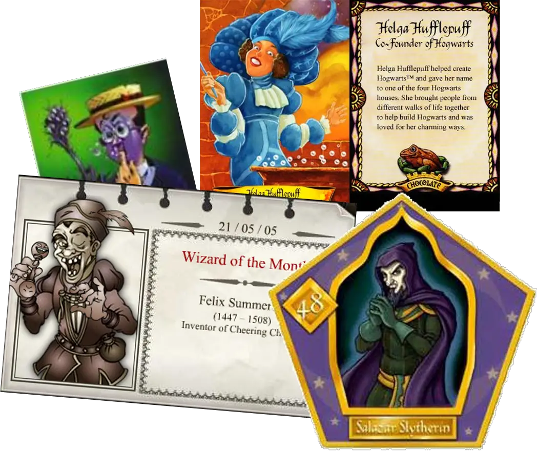 salazar slytherin chocolate frog card