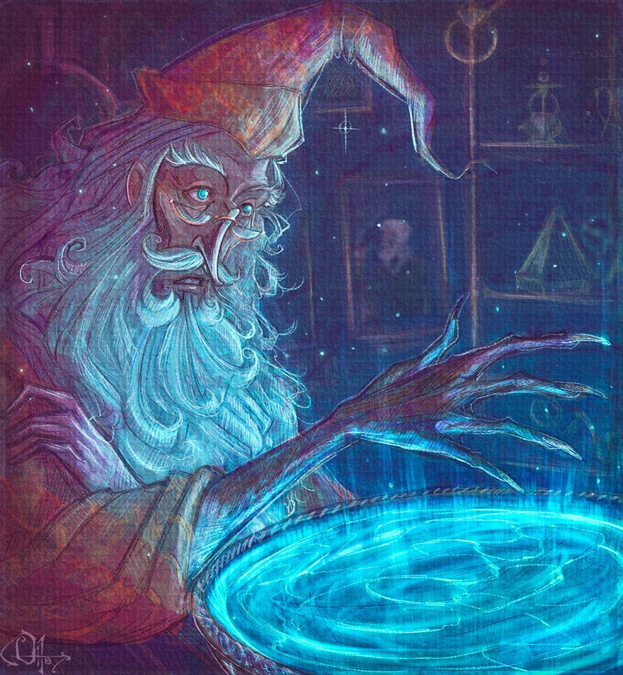 Dumbledore with Pensieve