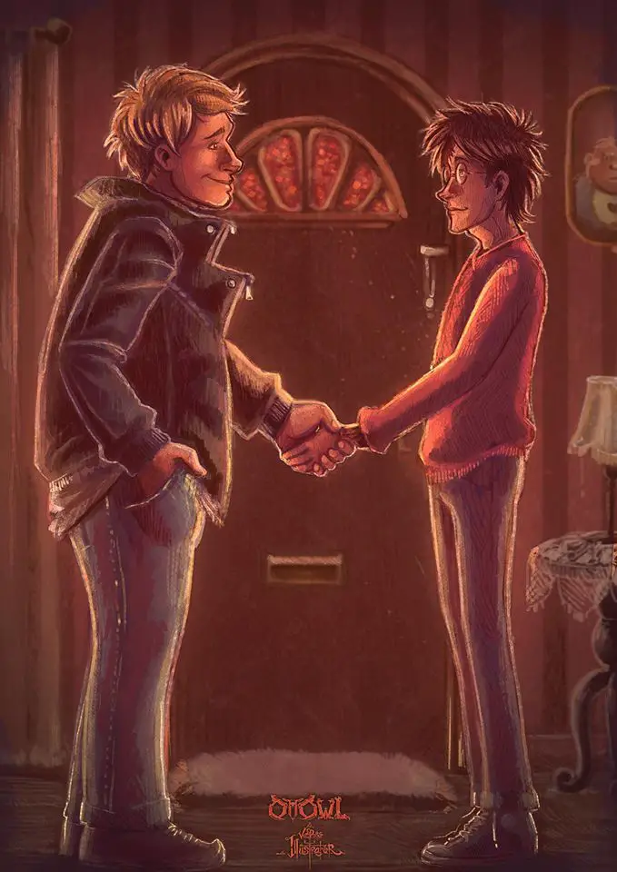Dudley and Harry Shake Hands – DH3 Dudley and Harry Shake Hands – DH3