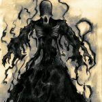 Drawing of a dementor.