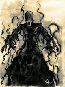 Drawing of a dementor.