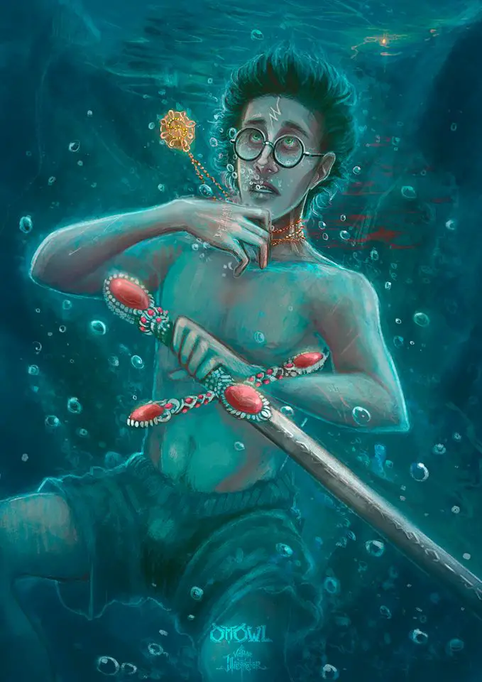 Harry Drowning Trying to Get Sword