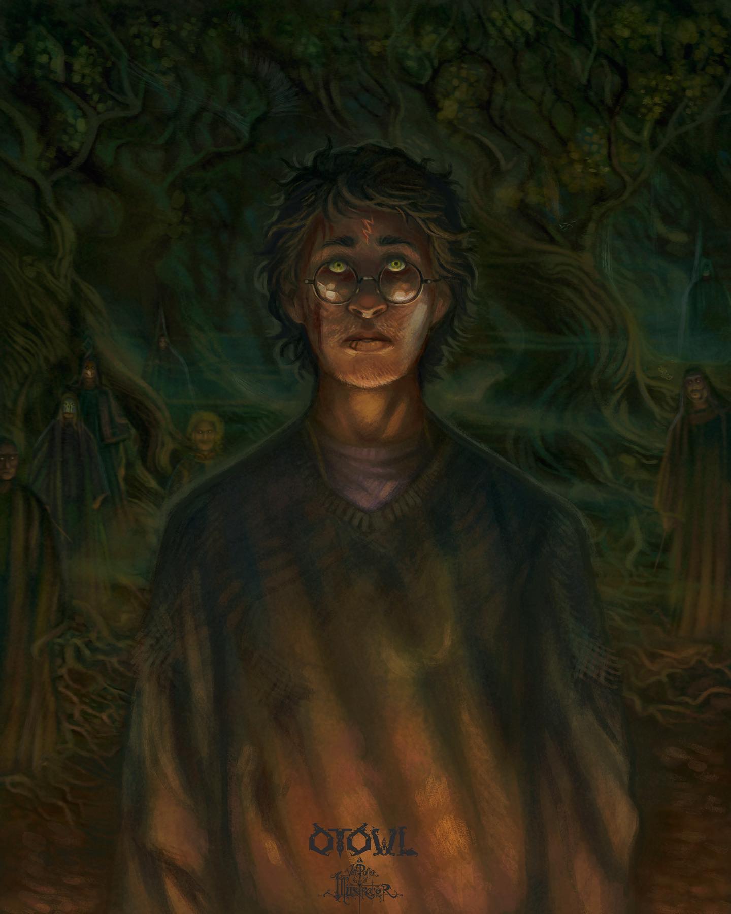 Harry Walks into the Forest