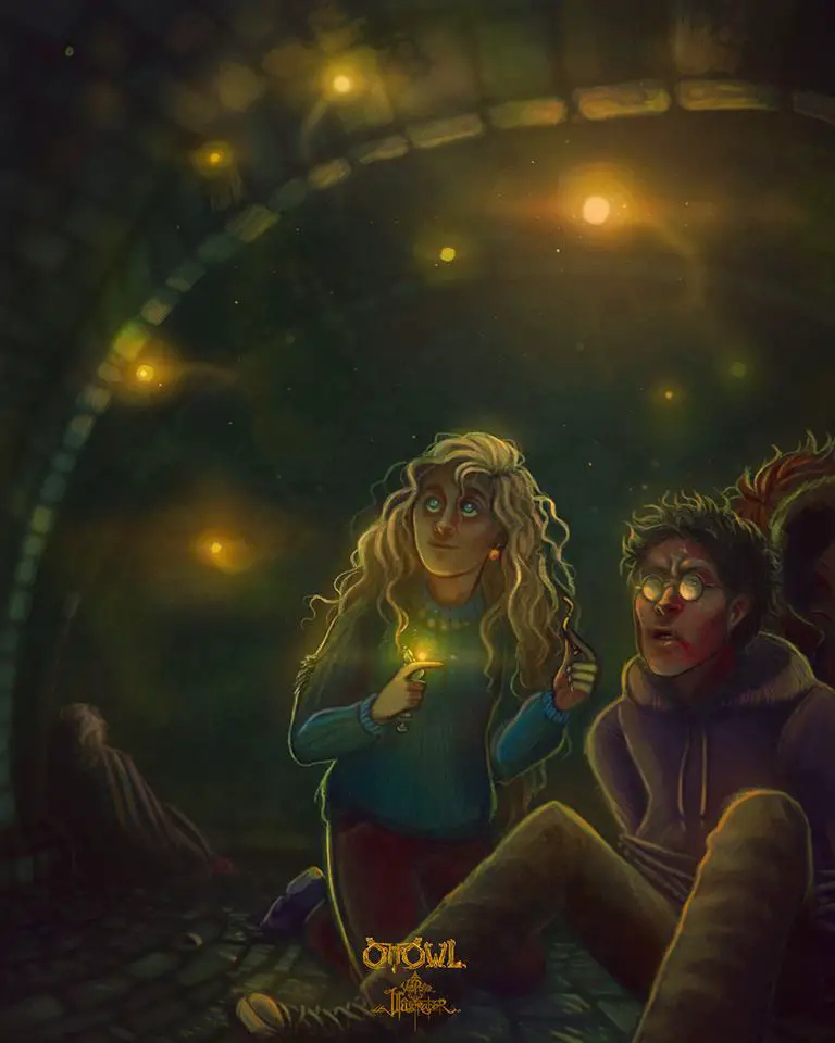 Malfoy Cellar – Luna, Harry, Deluminator