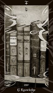 Six books on magic.