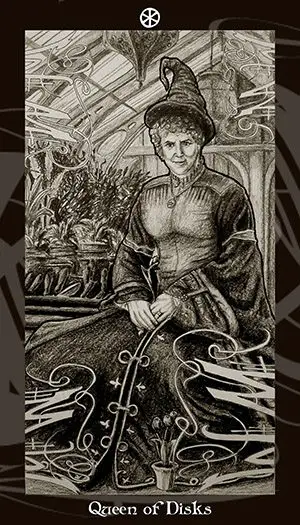 HP Tarot – Queen of Disks