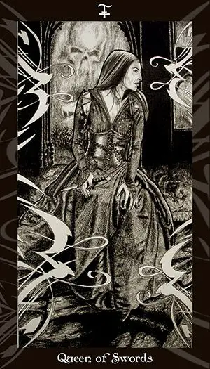 HP Tarot – Queen of Swords HP Tarot – Queen of Swords